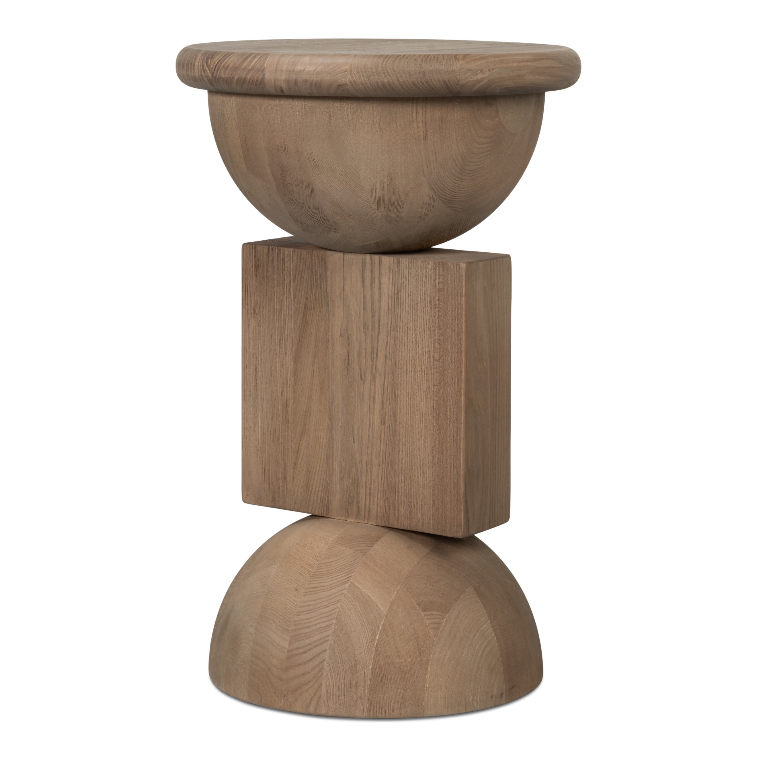 Reclaimed Elm Side Tables in Natural Wash, Set of 3 - additional view