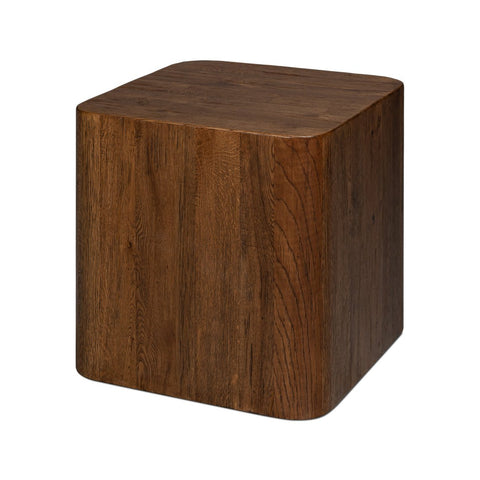 Reclaimed Oak Wooden Cube Table
