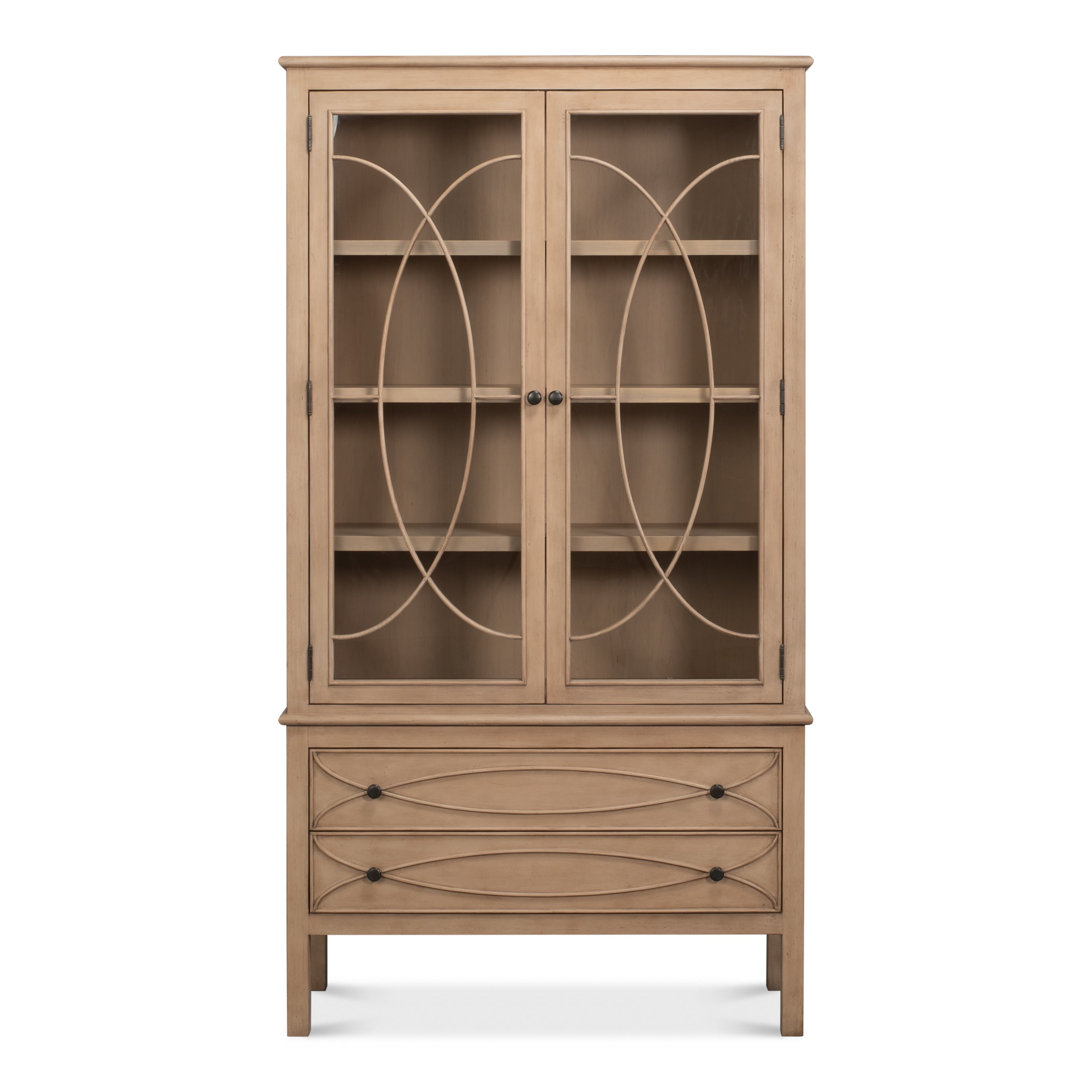 Reclaimed Pine Bookcase in Bone White - additional view