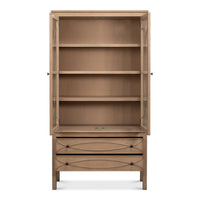 Reclaimed Pine Bookcase in Bone White - additional view
