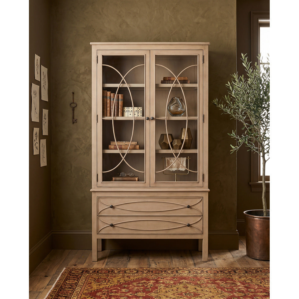 Reclaimed Pine Bookcase in Bone White - additional view