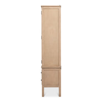 Reclaimed Pine Bookcase in Bone White - additional view