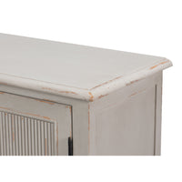 Reeded Gray Sideboard with Two Locking Doors - additional view