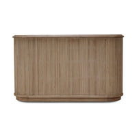 Back view of dresser, showcasing full reeded texture.