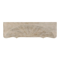 Top view of buffet cabinet with textured design.