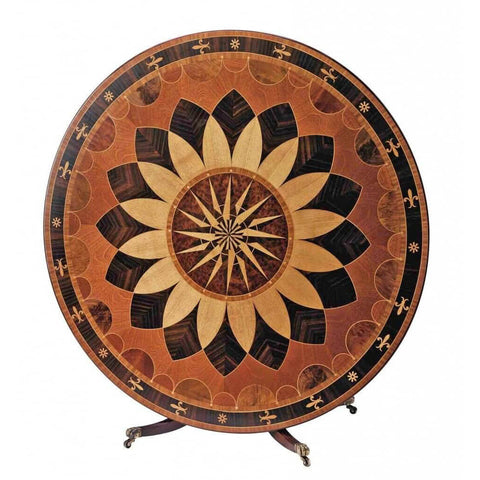 Regency Breakfast Table with Inlaid Tilt Top