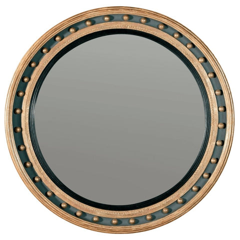 Regency Convex Mirror with Ball Decoration