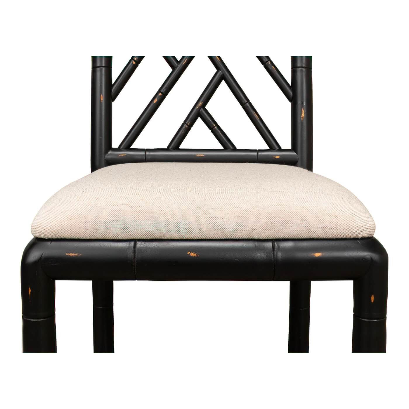 Front view of cushion and chair backrest.