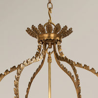 Close-up of crown detail on Regency hall lantern.