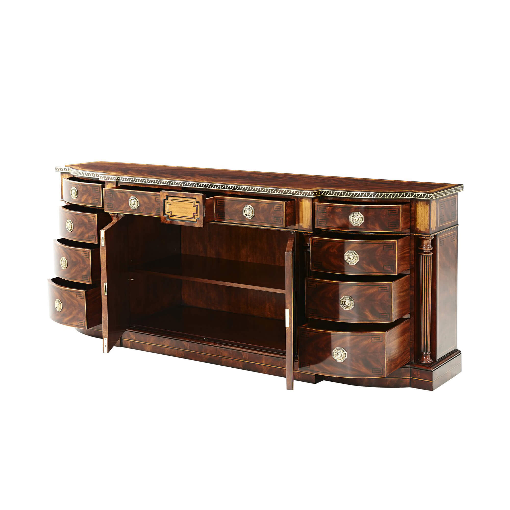Regency Mahogany Credenza - English Georgian America