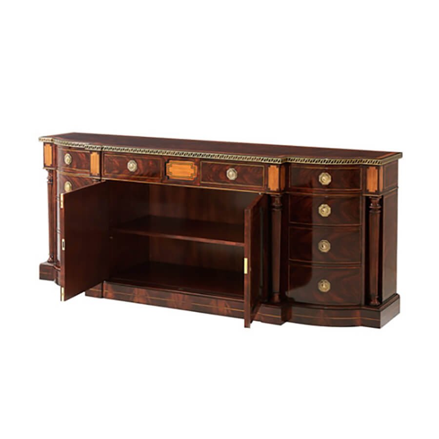 Regency Mahogany Credenza - English Georgian America