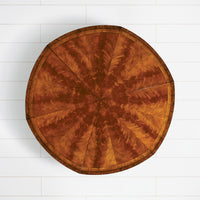 Top view of closed table extension.
