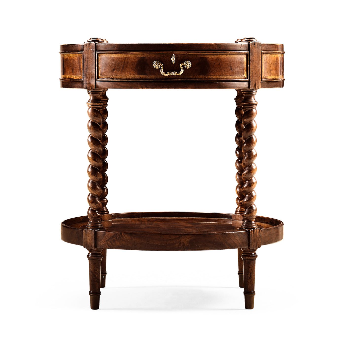 Front view of Regency round side table.