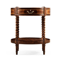 Front view of Regency round side table.