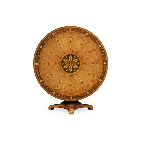 Regency Satinwood Tilt-Top Center Table