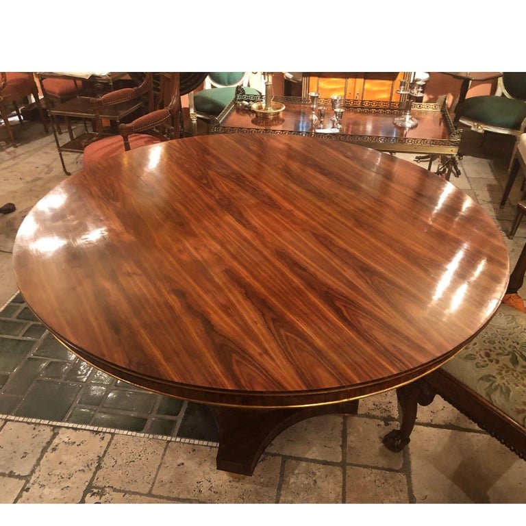 Top view of glossy wooden center table.