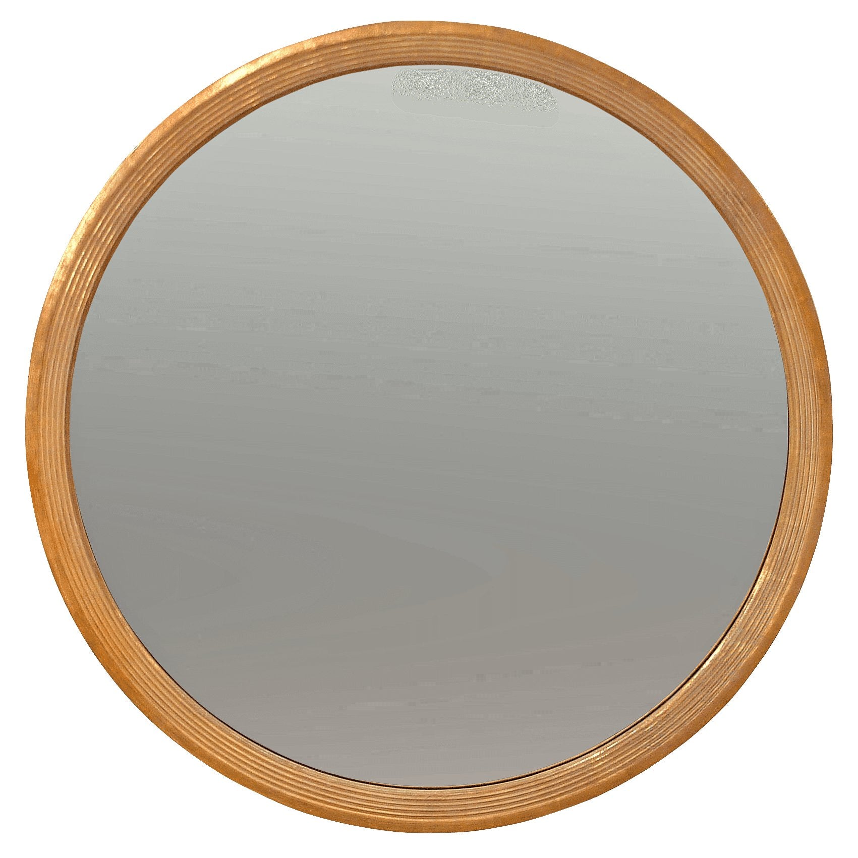 Round convex mirror with gilt frame, Regency style.