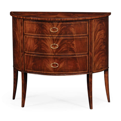 Regency Style Demilune Chest of Drawers