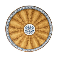 Top view of ornate regency dining table design.