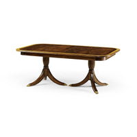 Regency style dining table not extended overview.