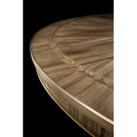 Tabletop edge detail on regency style dining table.