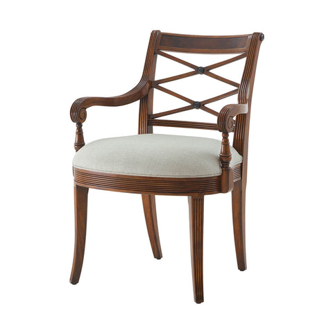 Regency Style Mahogany Armchair