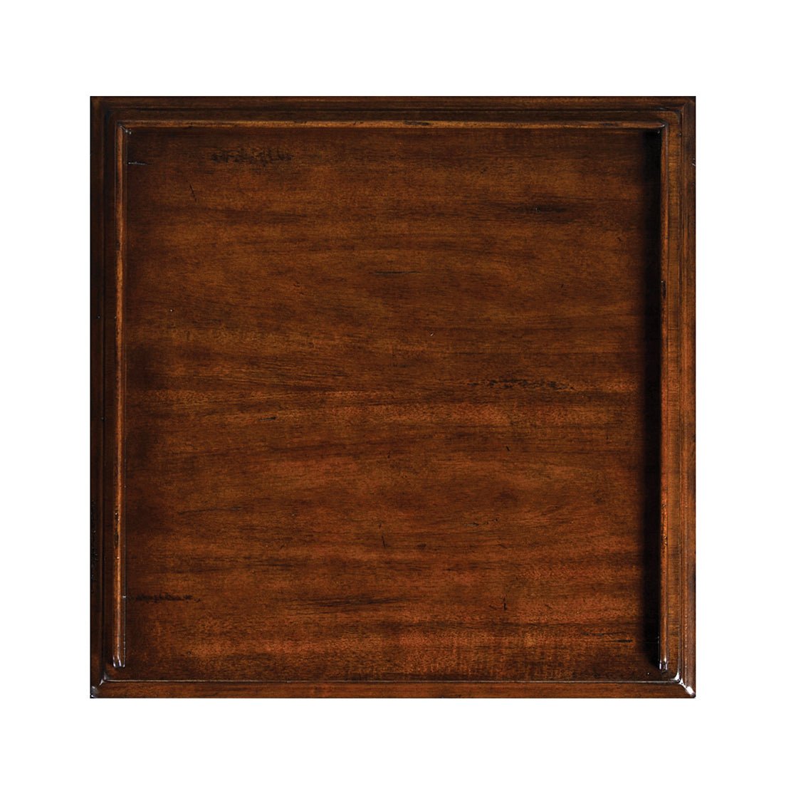 Top surface of Regency style side table, detailed view.