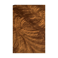 Textured wood grain top on Regency walnut center table.