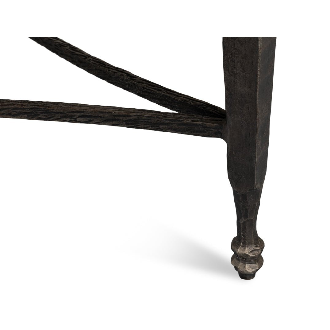 Detail of coffee table leg and base.