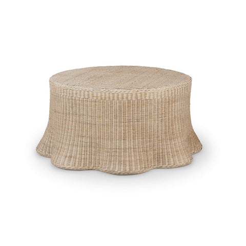 Round Rattan Coffee Table