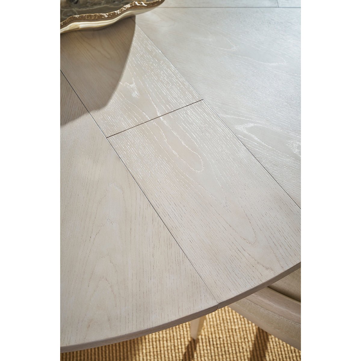 Dining table top with visible seams