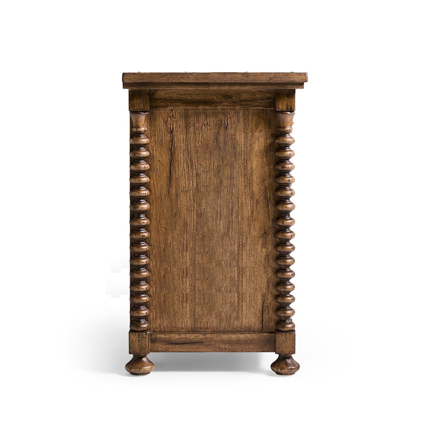 Rustic Colonial double dresser side view.