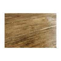 Close-up of medium drift finish on coffee table.
