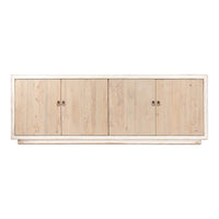 Front view rustic country house cabinet sideboard.