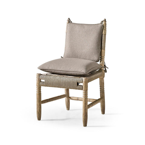 Rustic European Rush Seat Side Chair