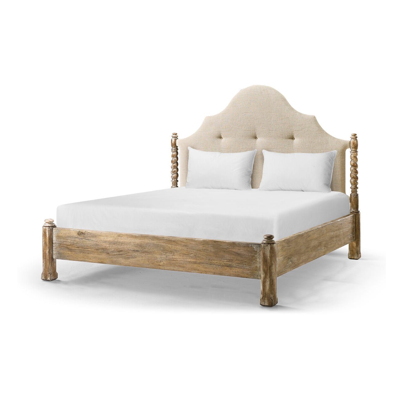 Rustic farmhouse bed, frame and headboard only.
