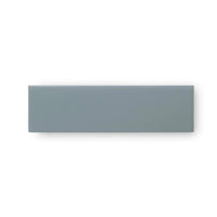 Top view of rustic side cabinet, ocean blue.