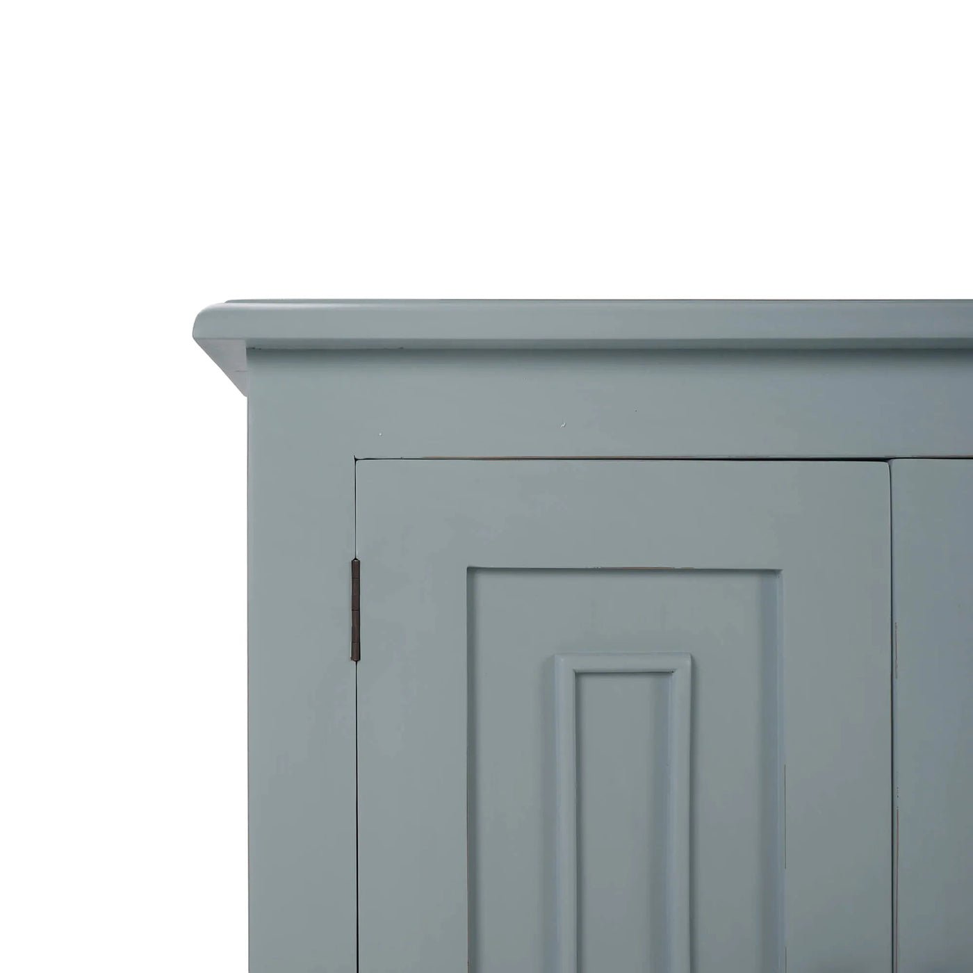 Close-up of cabinet corner and door detail.