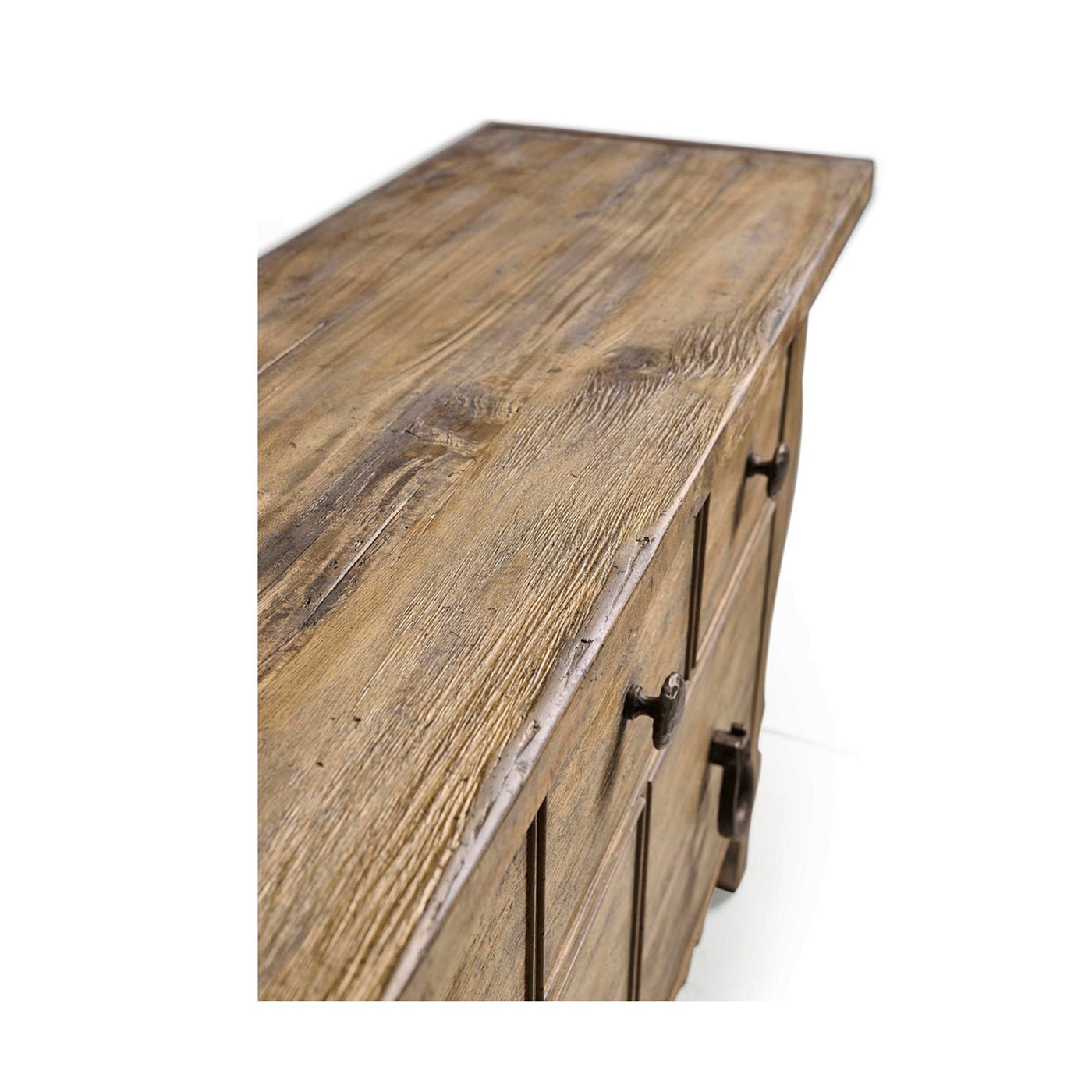 Top surface texture of rustic farmhouse dresser.