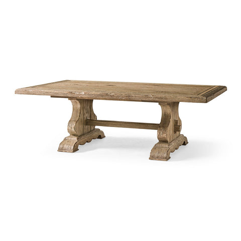 Rustic Farmhouse Trestle Coffee Table