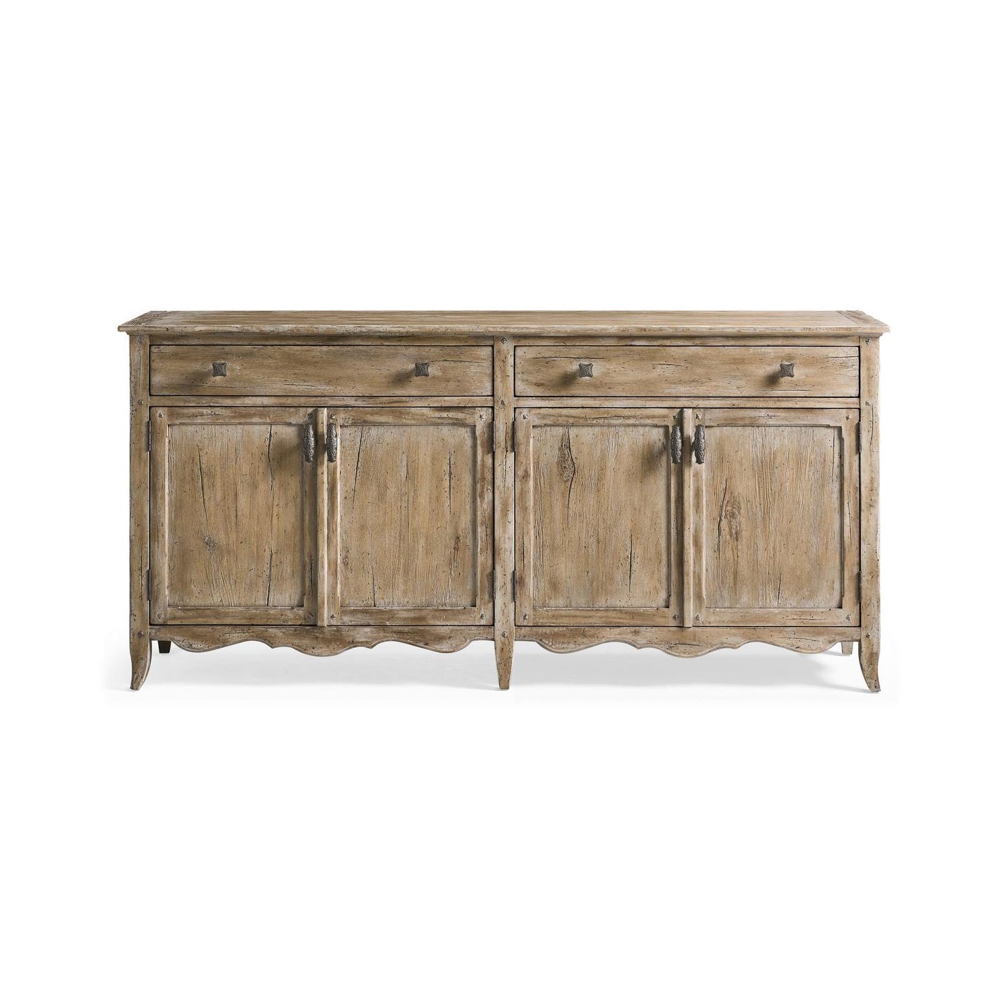 Front view of French Provincial sideboard.