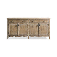 Front view of French Provincial sideboard.