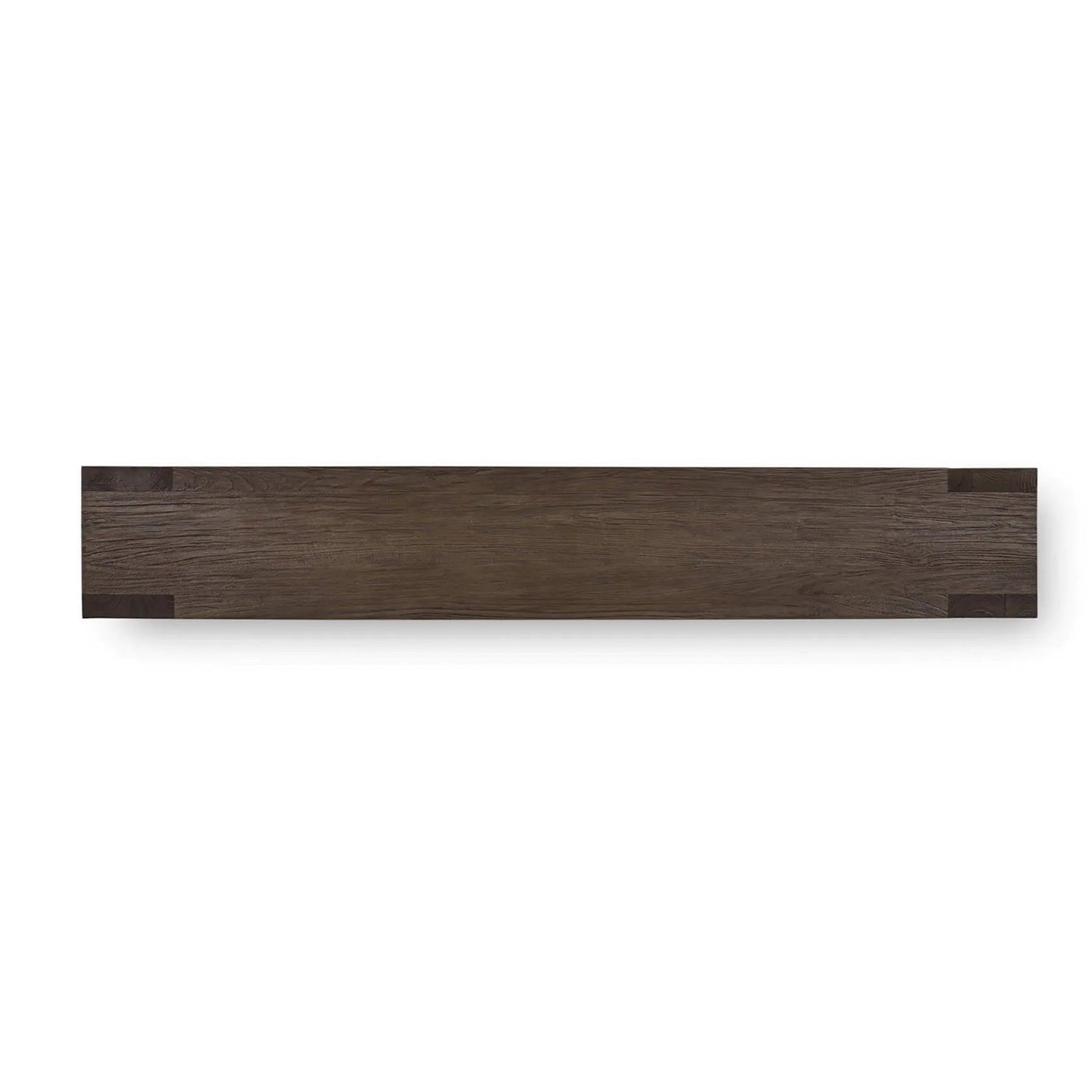 Top view showcasing rustic console design and finish.