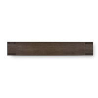 Top view showcasing rustic console design and finish.