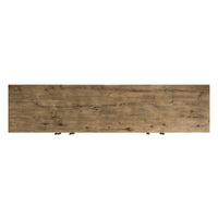 Top view of rustic modern credenza.