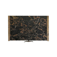 Top view showing marble pattern of nightstand.