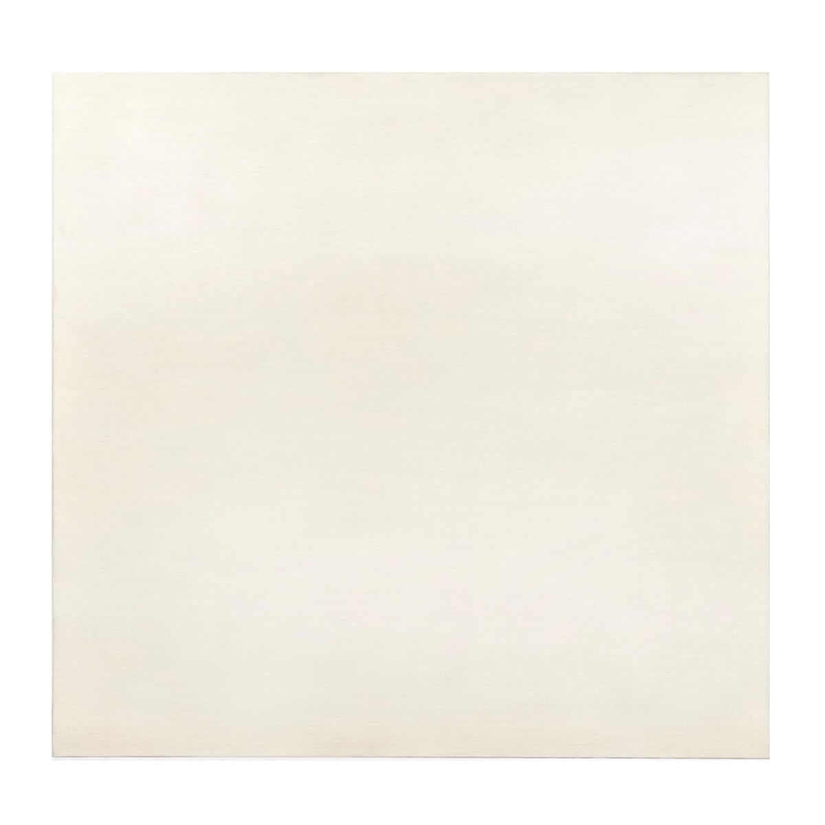Top view of drift white square coffee table.