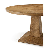 Close-up of table edge and base design.