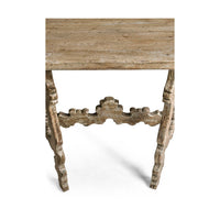 Rustic Oak Spanish - Style Console Table - English Georgian America