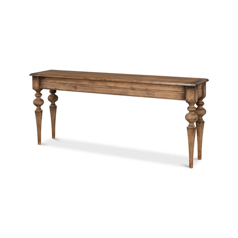 Rustic Provincial Pine Console Table